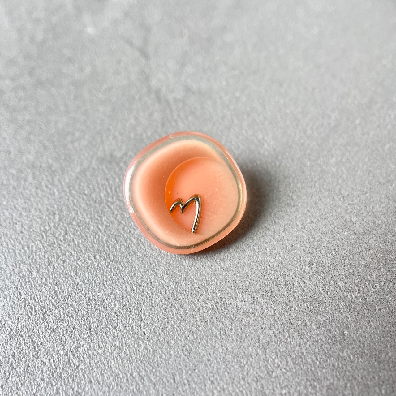 フラミンゴピンク×シルバーハート スクエア 18mm・画像3