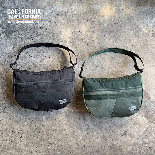 《CALIFORNIA HAVE A NICE TIME！》カリフォルニアハブアナイスタイム HALF MOON SHOULDER (MHB-009) リメイク ミリタリー ショルダーバッグ メンズ ブランド