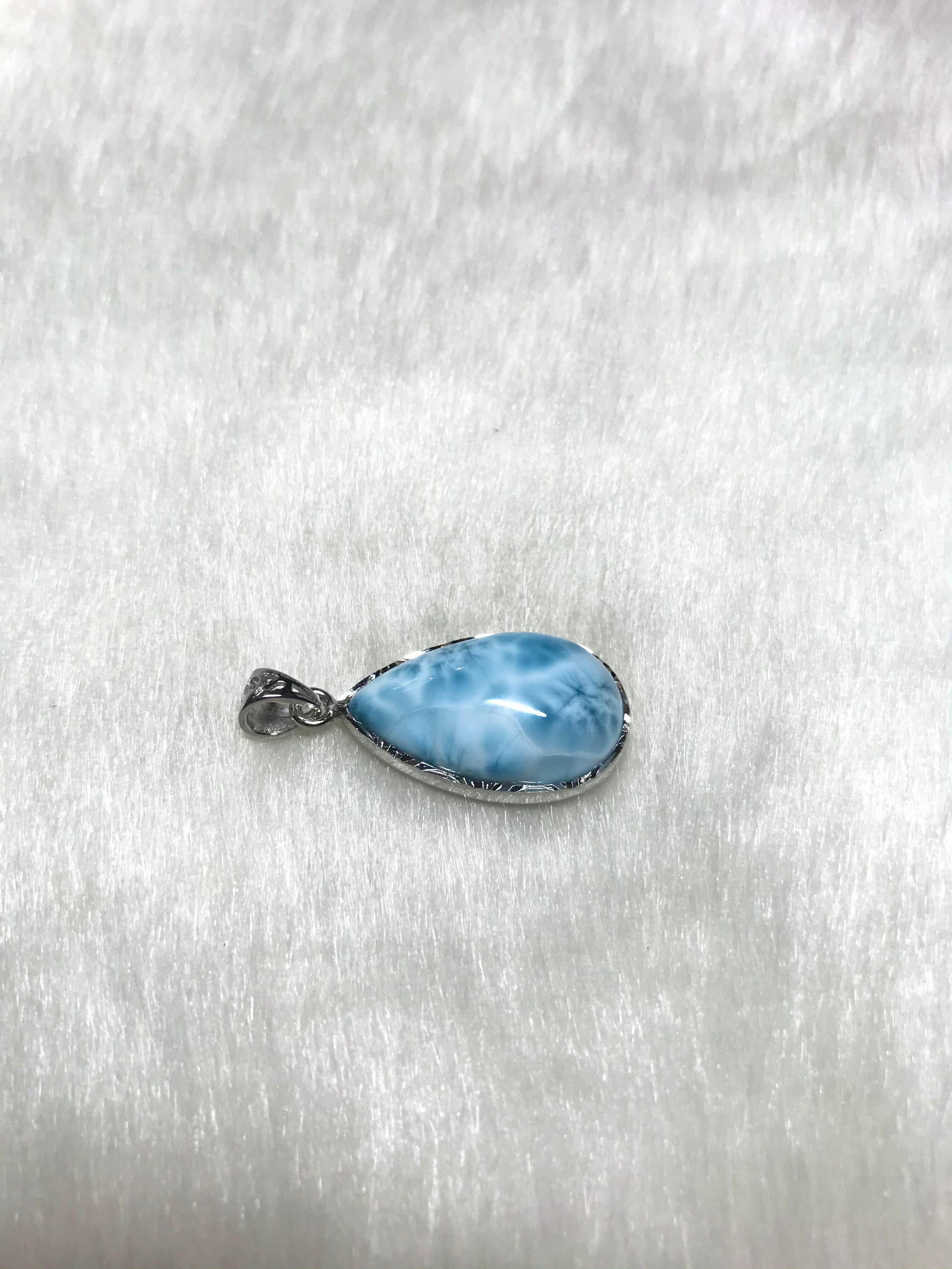 ラリマー　ペンダントトップ　P-7 ドミニカ共和国