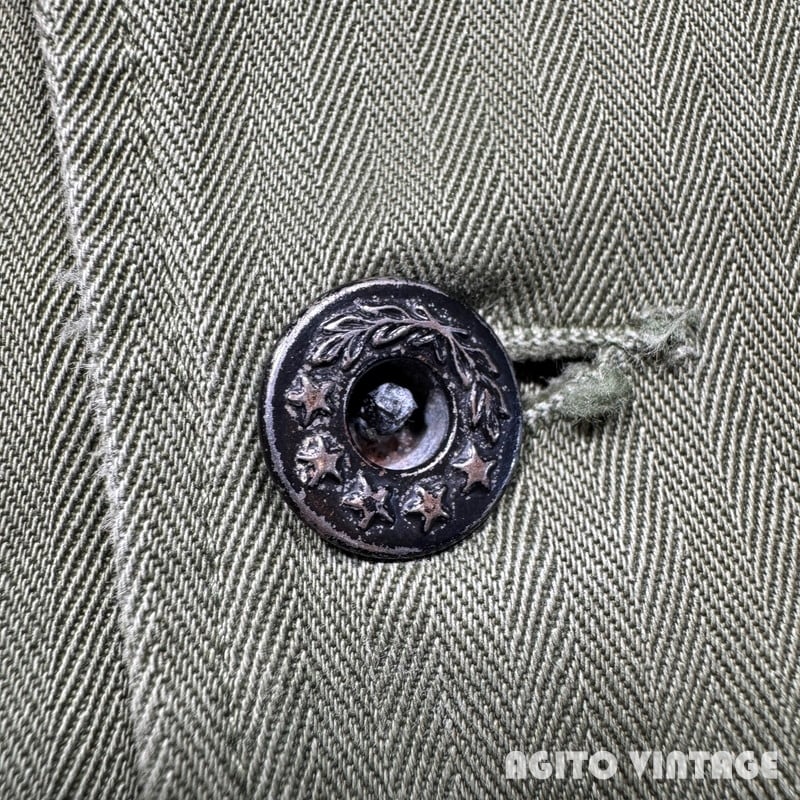 40's U.S.NAVY N-3 HBTジャケット USN ヘリンボーンツイル ステンシル