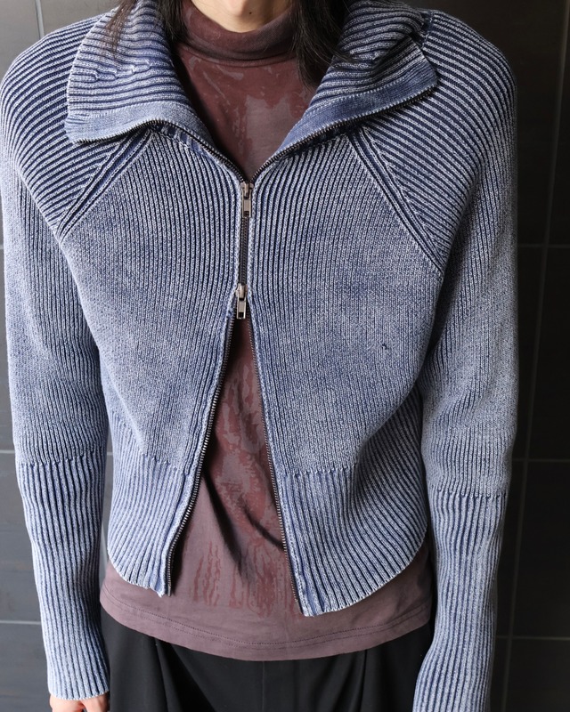 double zip short length drivers knit