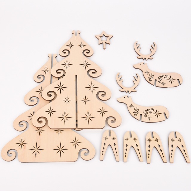 ホワイトクリスマスツリー Akaitori クラフト雑貨と木のおもちゃ ホワイトクリスマスツリー Akaitori クラフト雑貨と木のおもちゃ