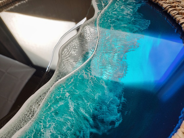 189.オーシャンレジンアート ウォールミラー