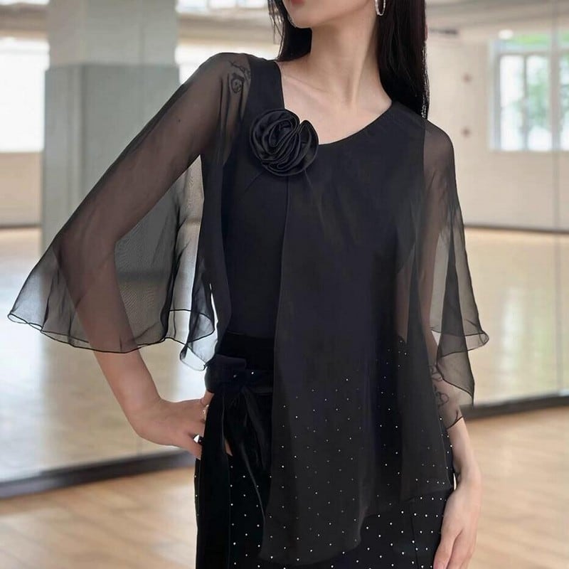 ペタル・ヴェール シフォントップス (レオタードタイプ) ds0728