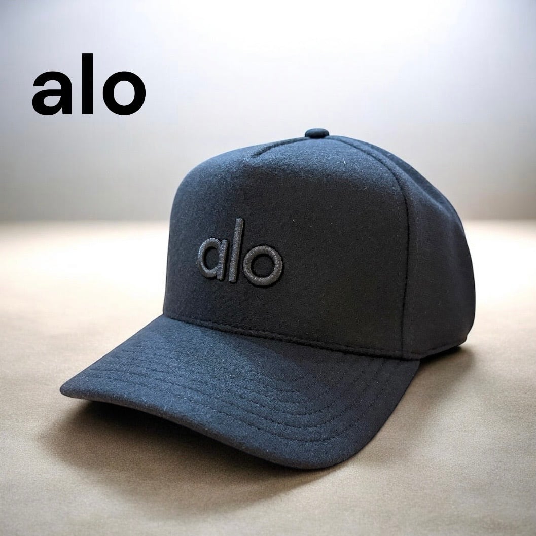 alo】【Wool Districk Trucker Hat】ウール ハット キャップ ブラック