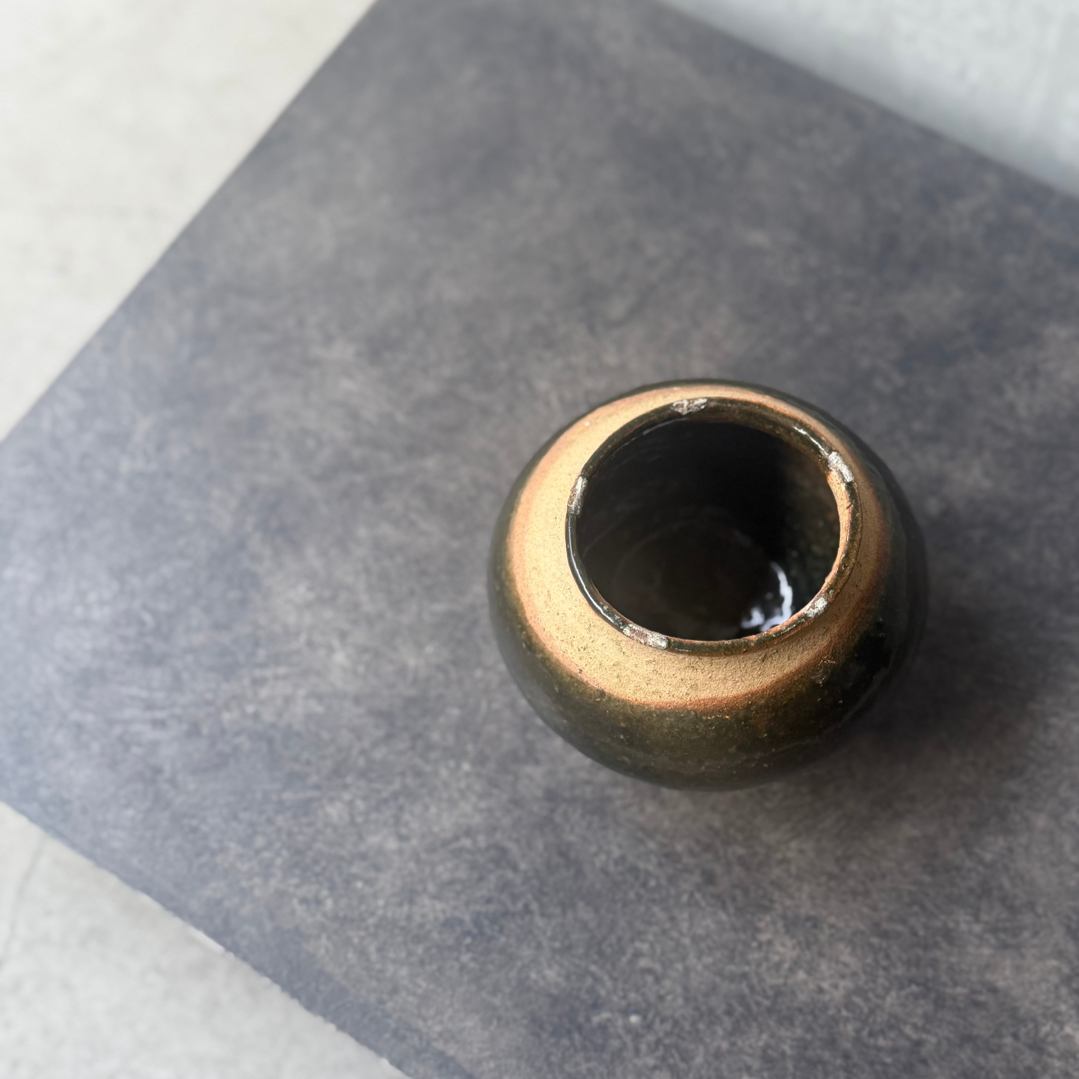 清水善行 緑釉小壺 | gallery 一白