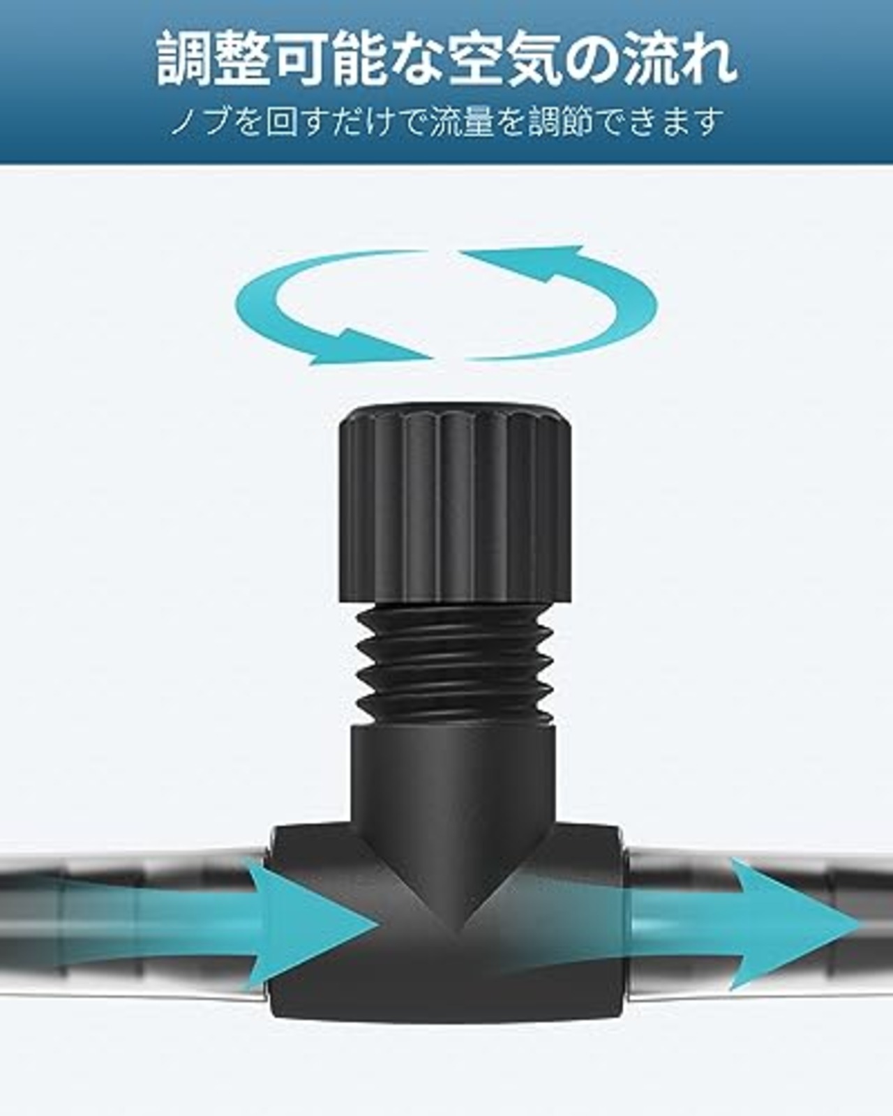Pawfly10パック 0.5 CM IDエアラインチューブ用水族館エアコントロールバルブシングルウェイプラスチックエアフローコントローラーレギュレーター調整可能なブラックホースコネクターフィッシュタンク用エアポンプアクセサリー