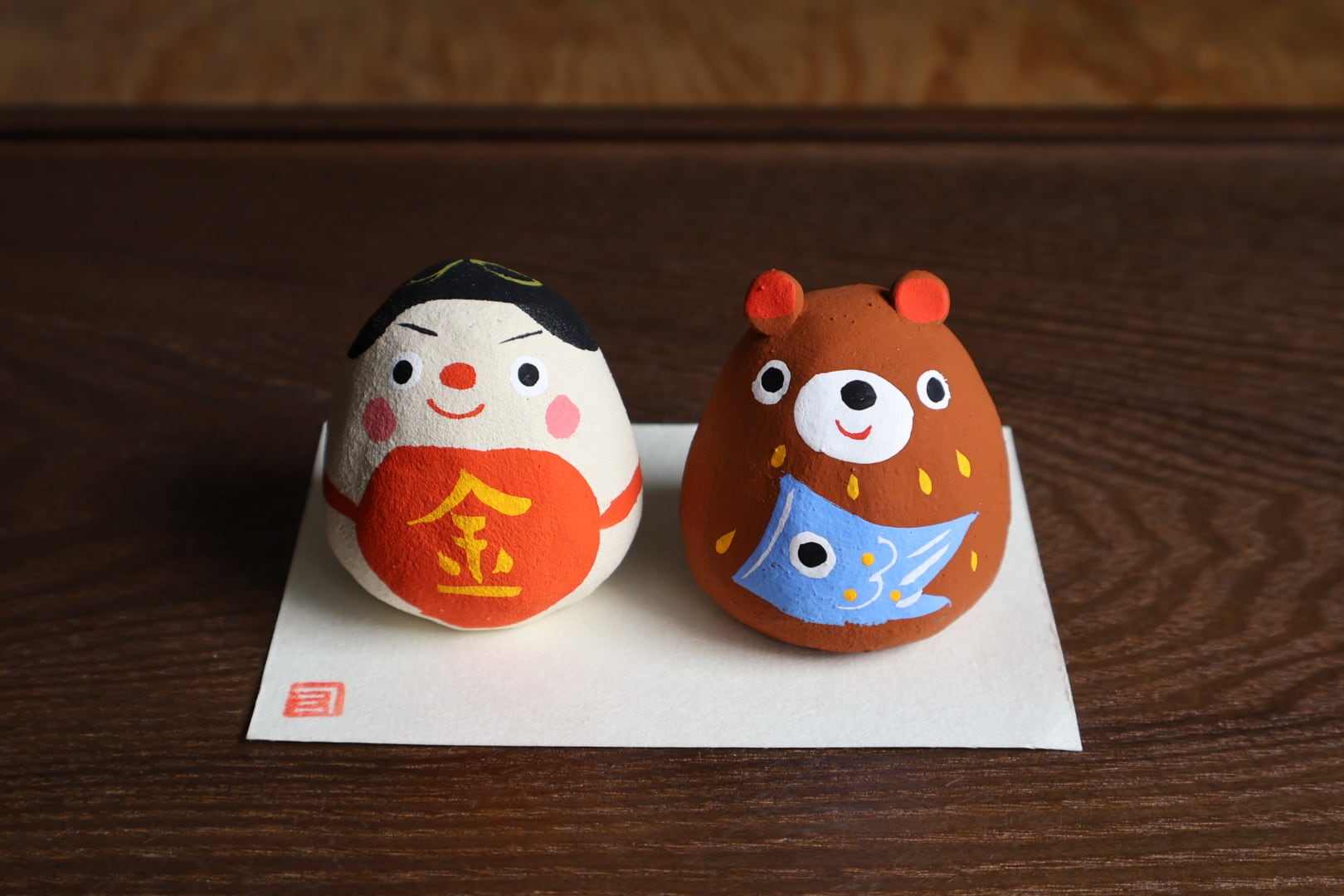 五月人形 張子風 金太郎と熊 | うつわ通販 土岐陶器店 / ONLINE SHOP