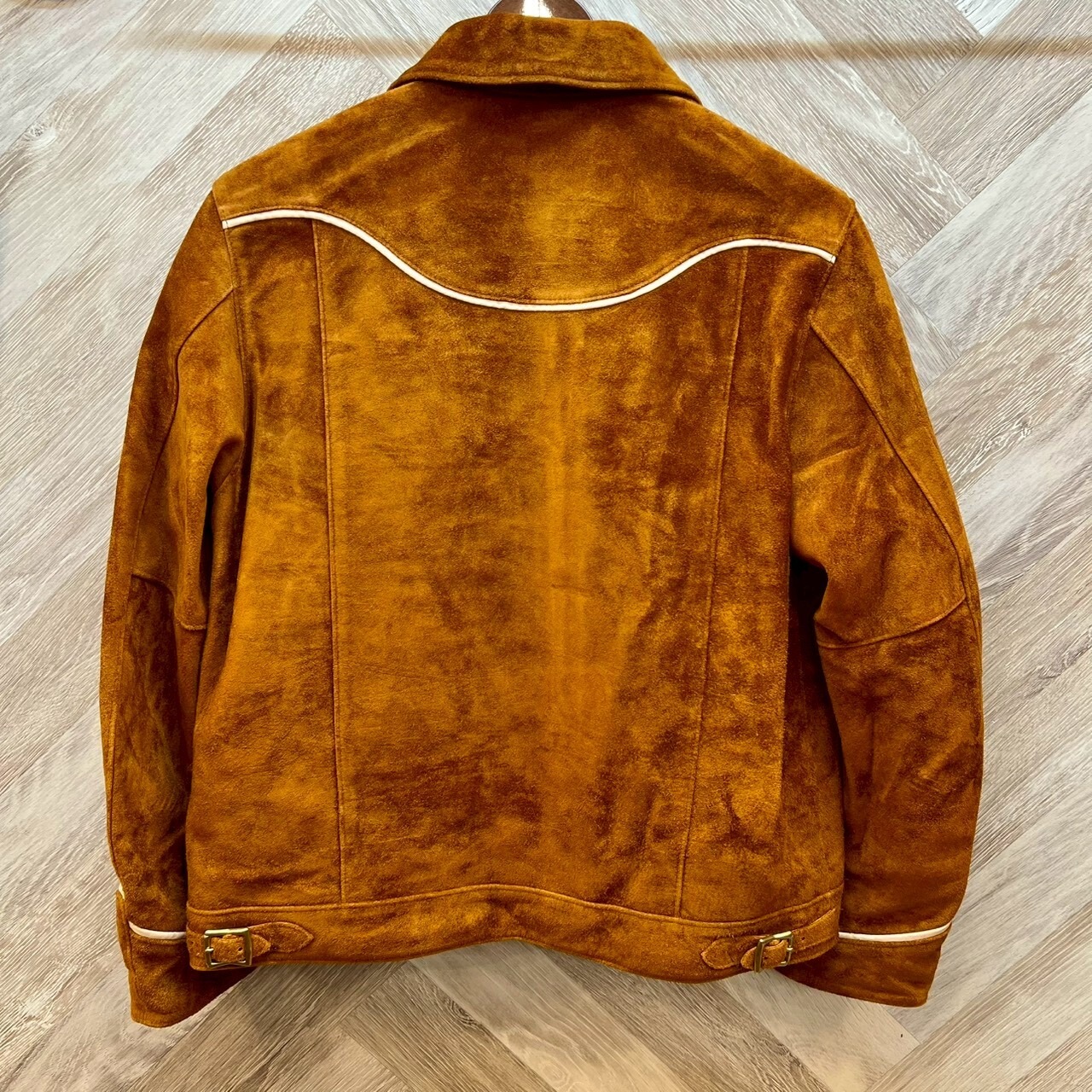 ワイツーレザー【Y'2 LEATHER】STEER ROUGHOUT & SADDLE HORSE WESTERN SHIRT JACKET 44・46サイズ - 2