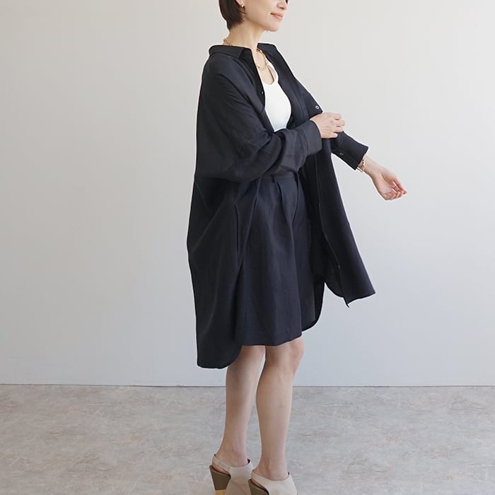 Bshop 麻フレアハーフパンツ 麻混ハーフパンツ | FASHFREN/ファッシュフレン「35歳からの女性