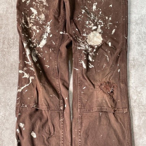 20s ダークブラウン ダブルニー Carhartt カーハート パンツ 詳細写真5