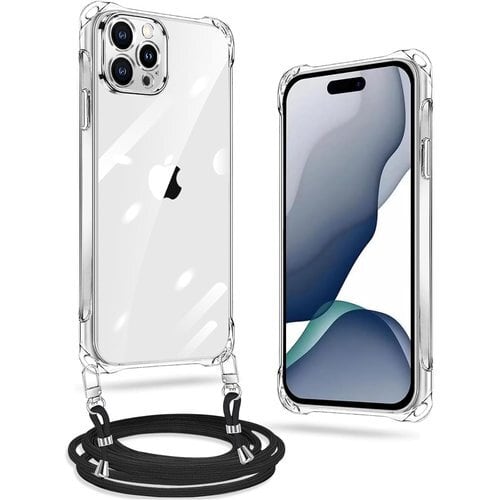 xiusiteli iPhone 11 Pro ケース クリア ネック ショルダー ストラップ 
