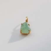 ラフカット翡翠ペンダントトップ K10YG rough cut A貨翡翠 jd_pt1294