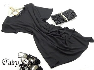 ★送料無料★13号☆シルエット素敵トレンドラッフルワンピ(OPN8809)