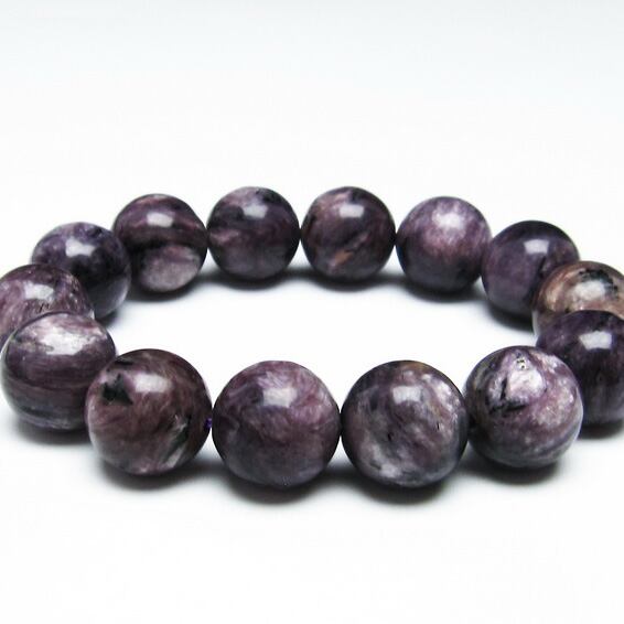 チャロアイト ブレスレット 16mm 一点物 おまかせ便 111-32136