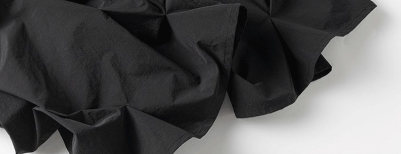 FRKM SCD 25SS ピンチプリーツ ギャザーパラシュートパンツ