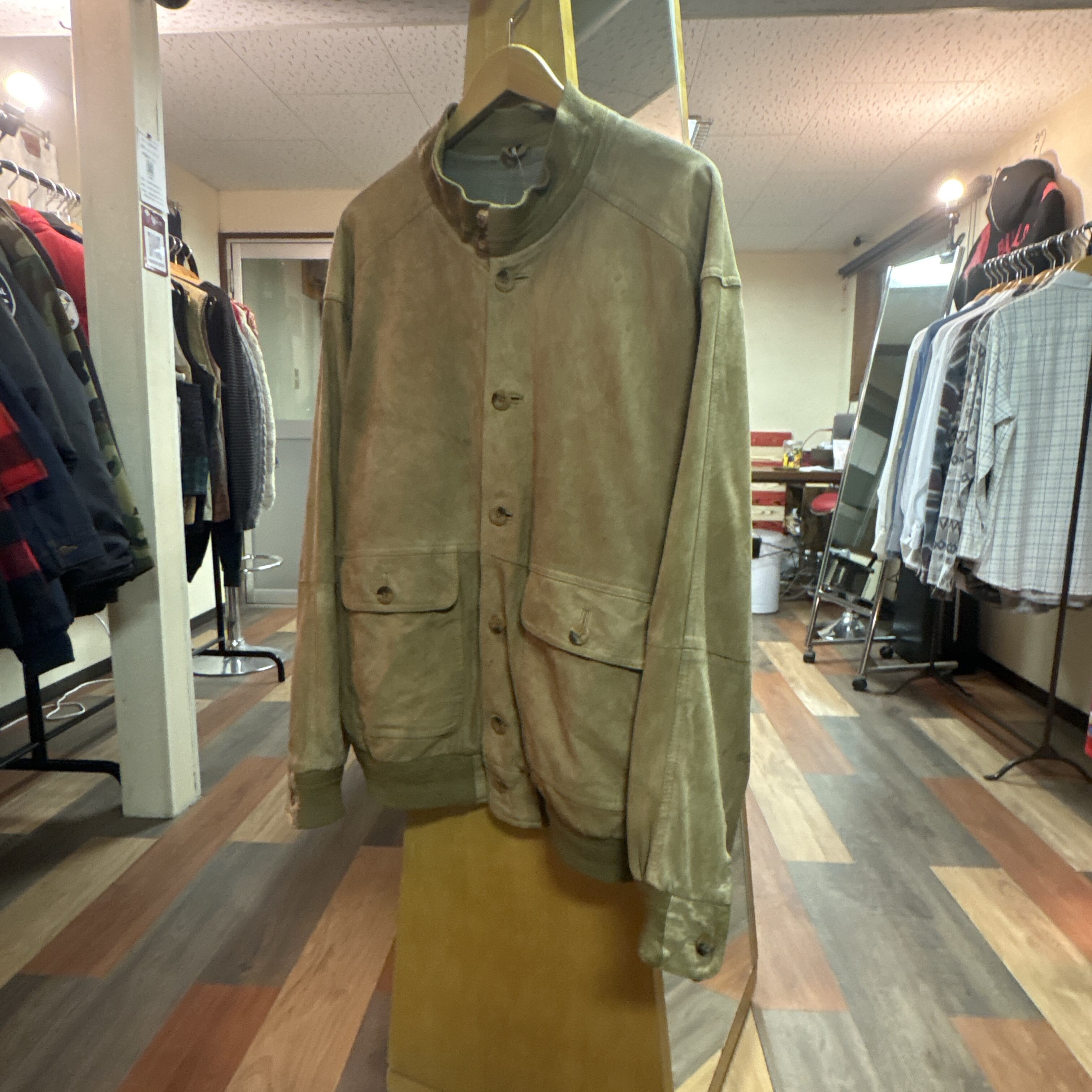 Mc NeaL ユーロ古着 ゴートレザー スエード ボンバージャケット