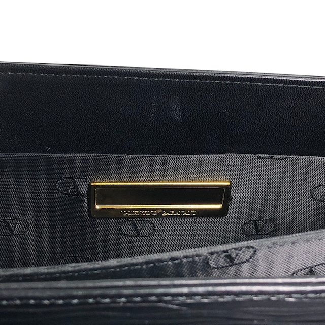 VALENTINO GARAVANI ヴァレンティノ ガラヴァーニ ショルダーバッグ ブラック サークルロゴ レザー 2WAY vintage ヴィンテージ オールド swvrnt