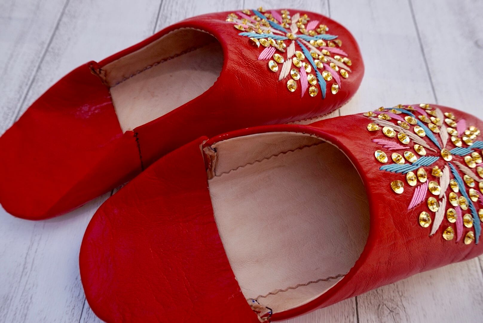 モロッコキラキラタトリーズバブーシュ