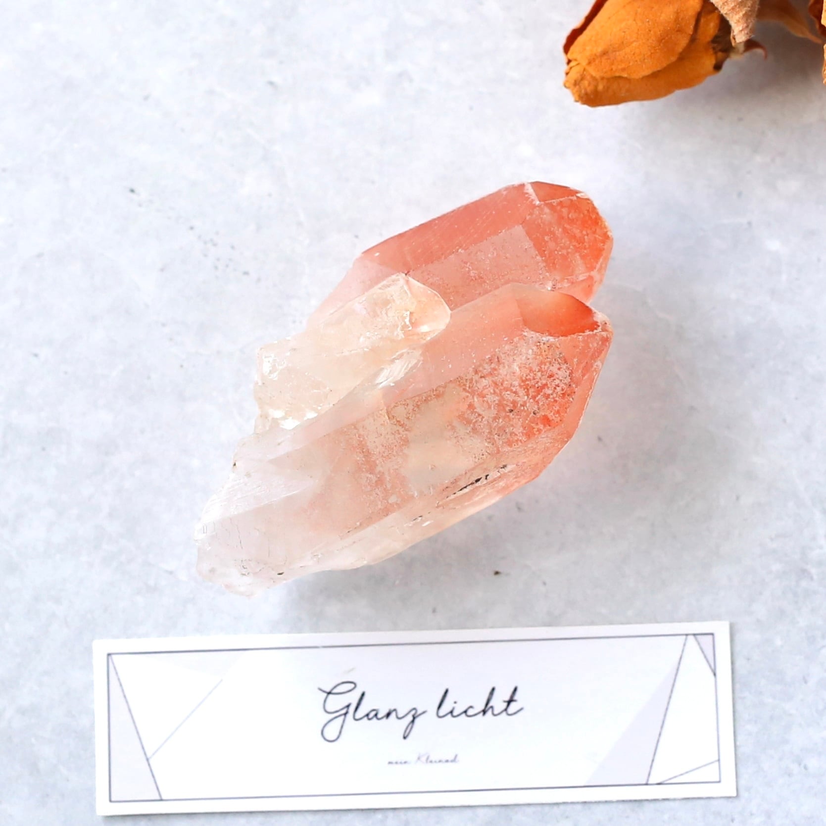 ツイン ディープピンクレムリアンシード 天然石 水晶 鉱物 一点物