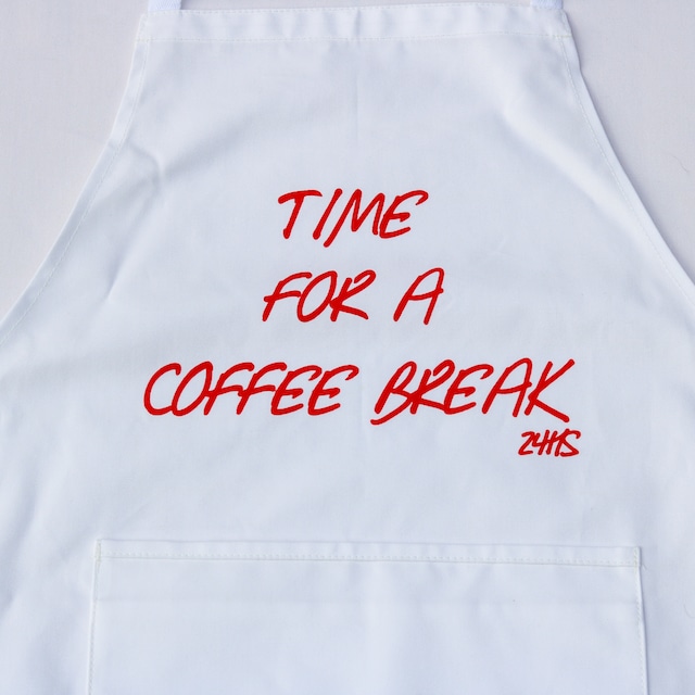 帆布エプロン（TIME FOR A COFFEE BREAKS 24HS）