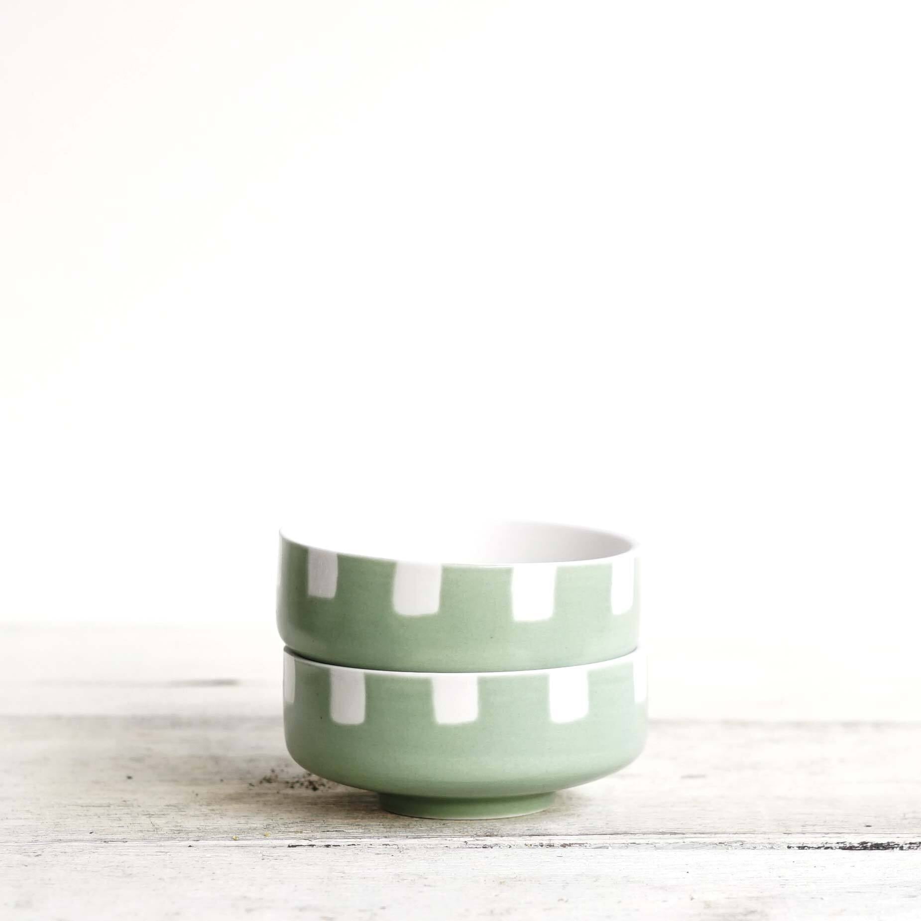 磁器植木鉢 MINI POP ミニ平鉢 ティールクラウン 2個セット