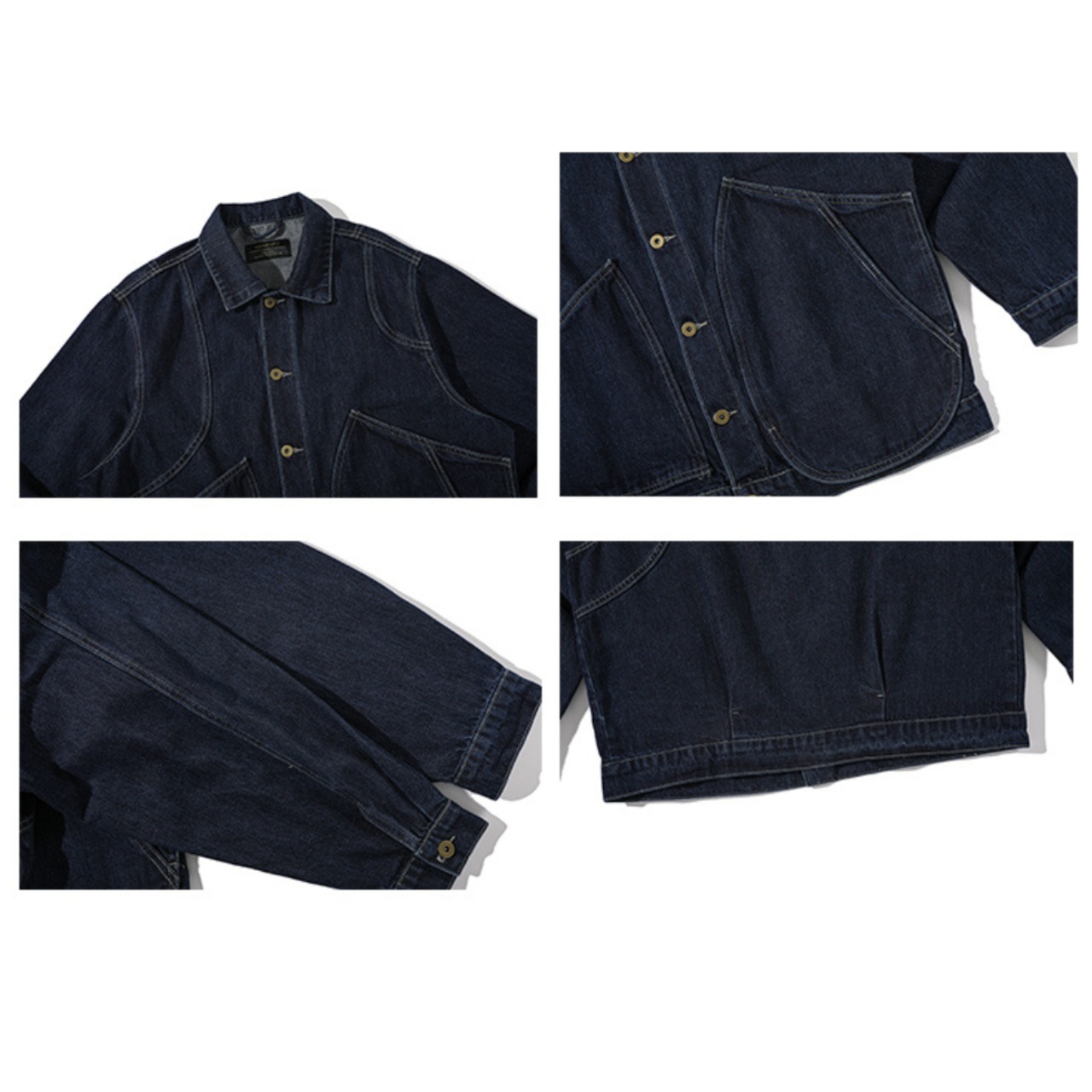 Front button denim jacket 0179 - 9