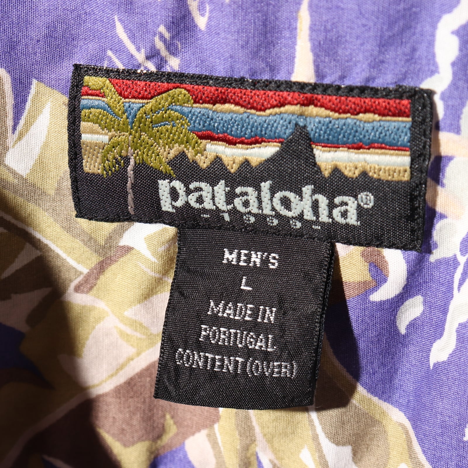 patagonia スナップT 1992年製  USA製 リーフ柄 XL