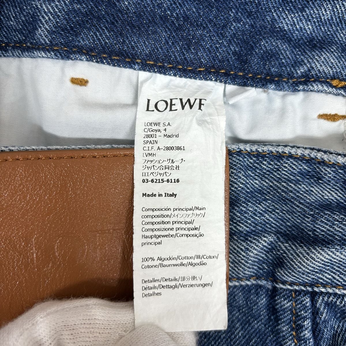 20SS ロエベLOEWE オーバーデニム 20SS ロエベLOEWE オーバーデニム