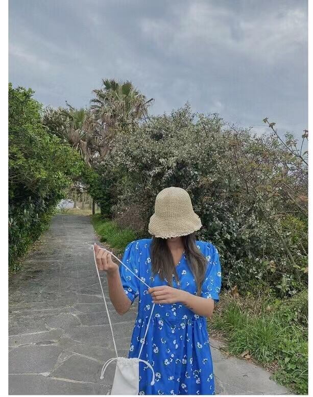 花柄マキシワンピース　AJ22008-6603