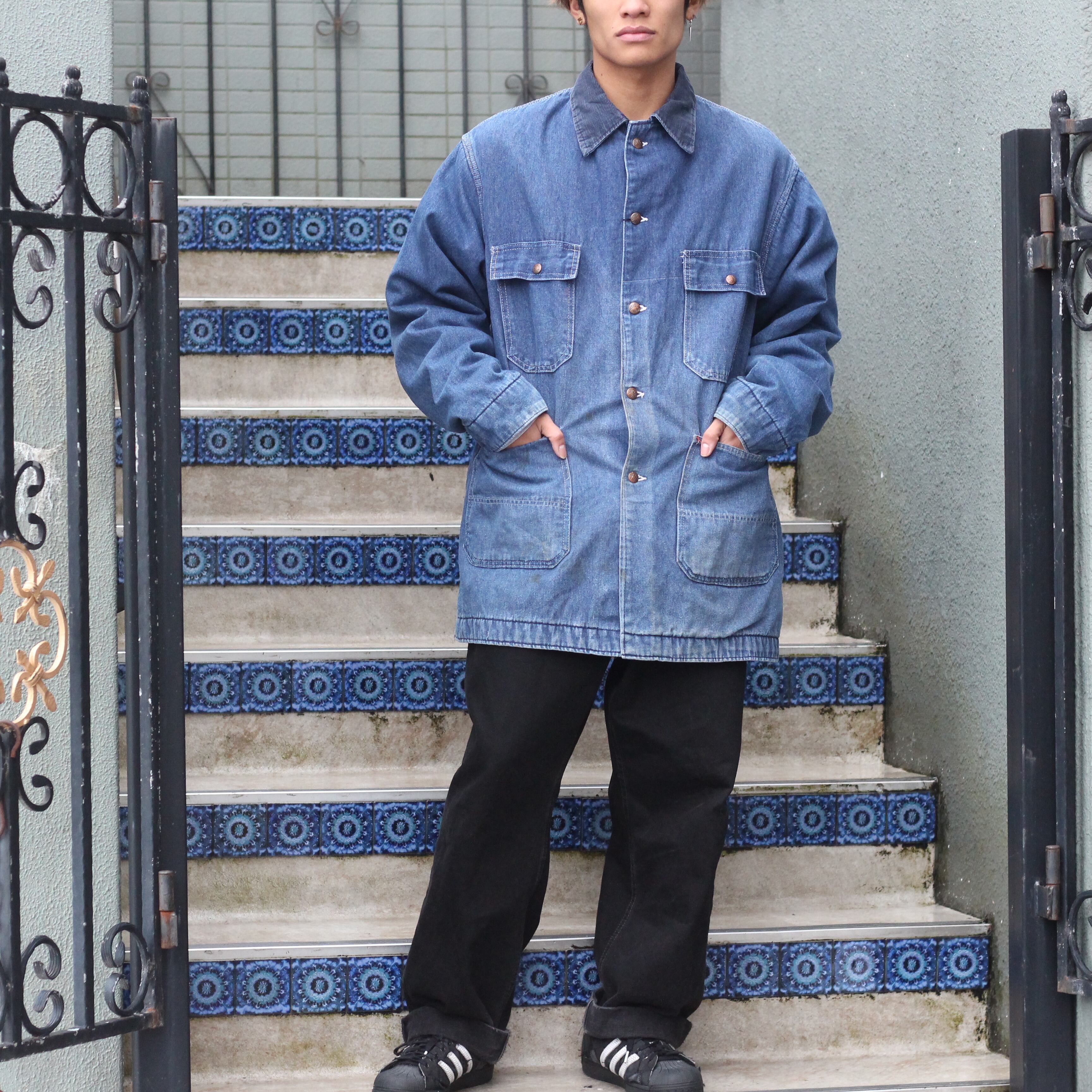 USA VINTAGE BIG MAC BUCK BIRD DESIGN OVER SIZE DENIM COVERALL