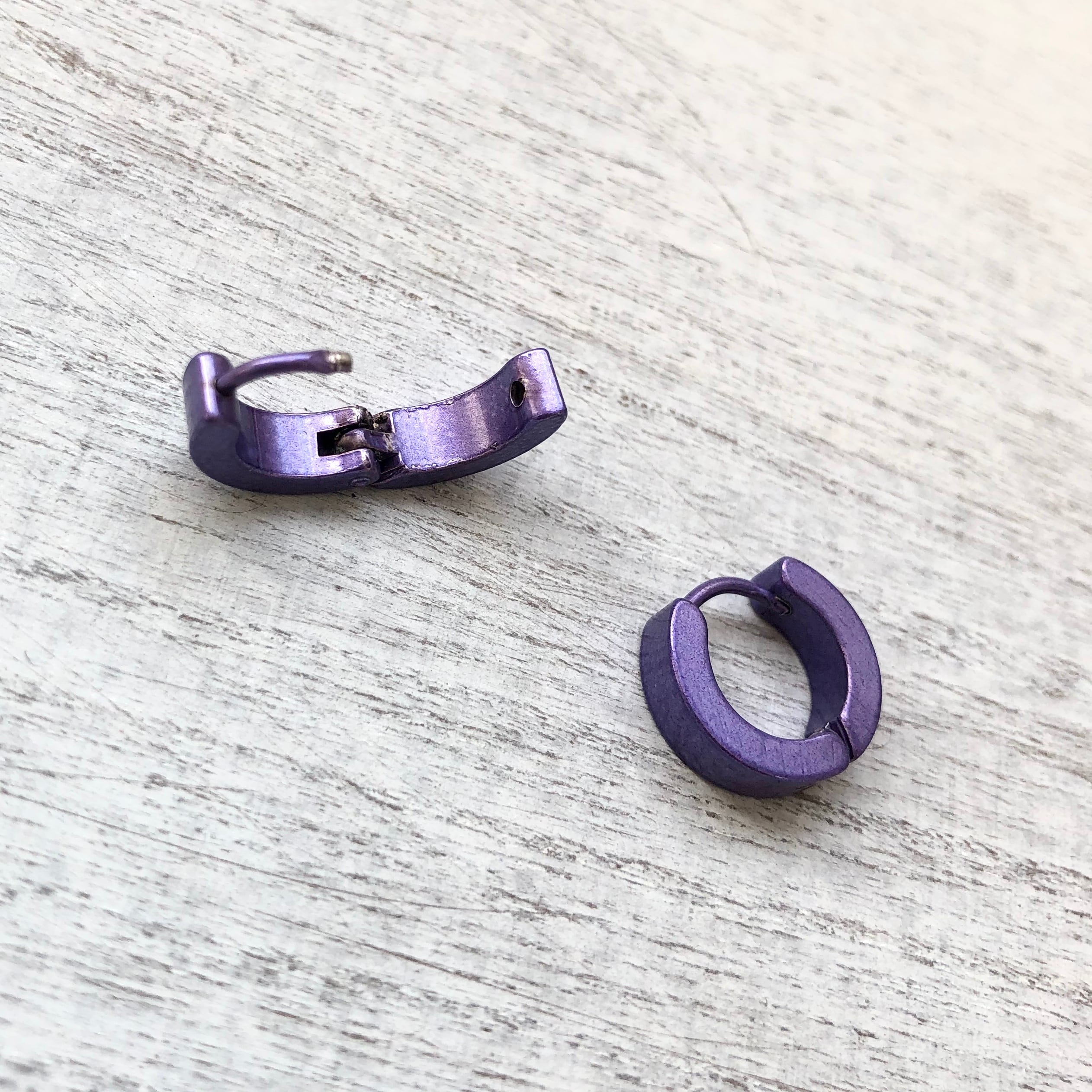 p248c【ゴージャス✧】パープルリングピアス18金仕上げ紫存在感華麗 p248c【ゴージャス✧】パープルリングピアス18金仕上げ紫存在感華麗