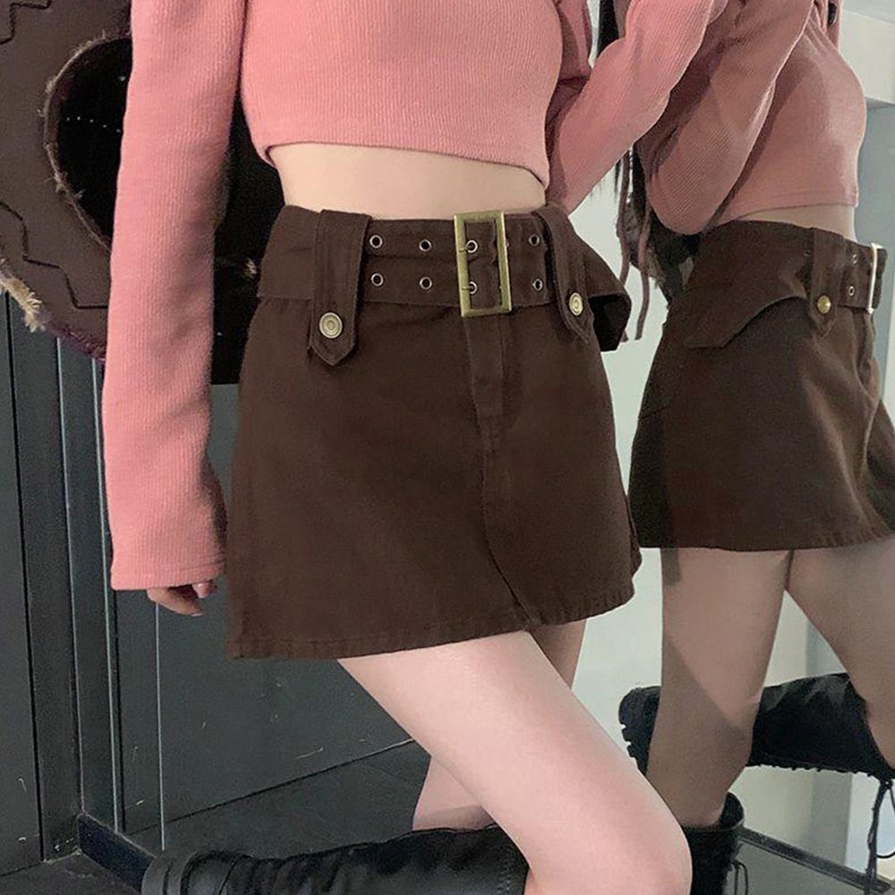 A DETACHER ハイウエスト デニム キュロット スカート パンツ 8 A DETACHER ハイウエスト デニム キュロット スカート パンツ 8