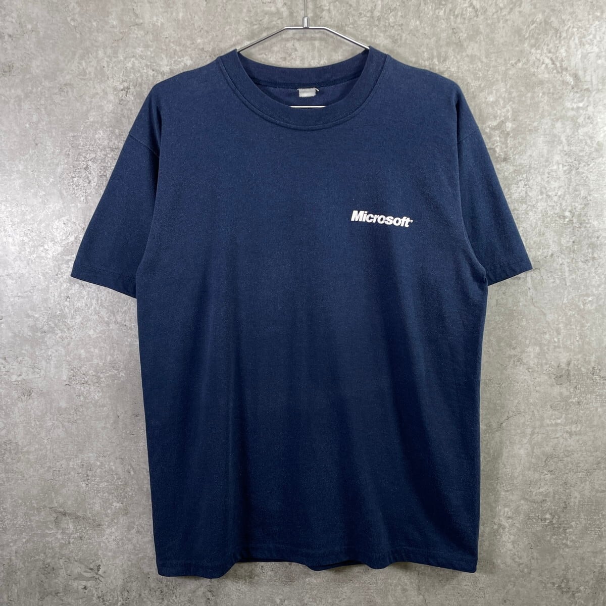 00年代 Microsoft マイクロソフト 企業ロゴ プリントTシャツ メンズXL