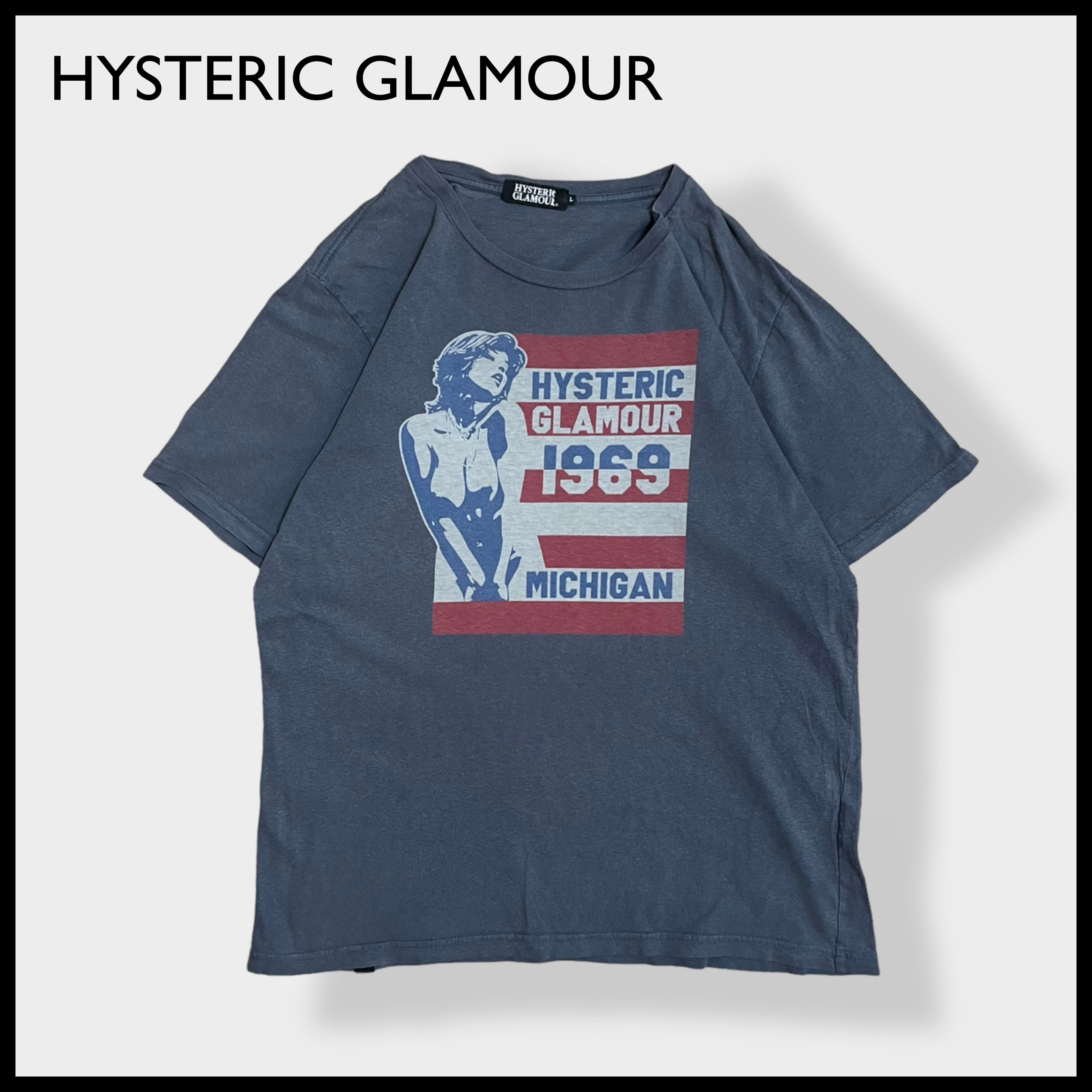 HYSTERIC GLAMOUR】日本製 ロゴ 両面プリント バックプリントTシャツ