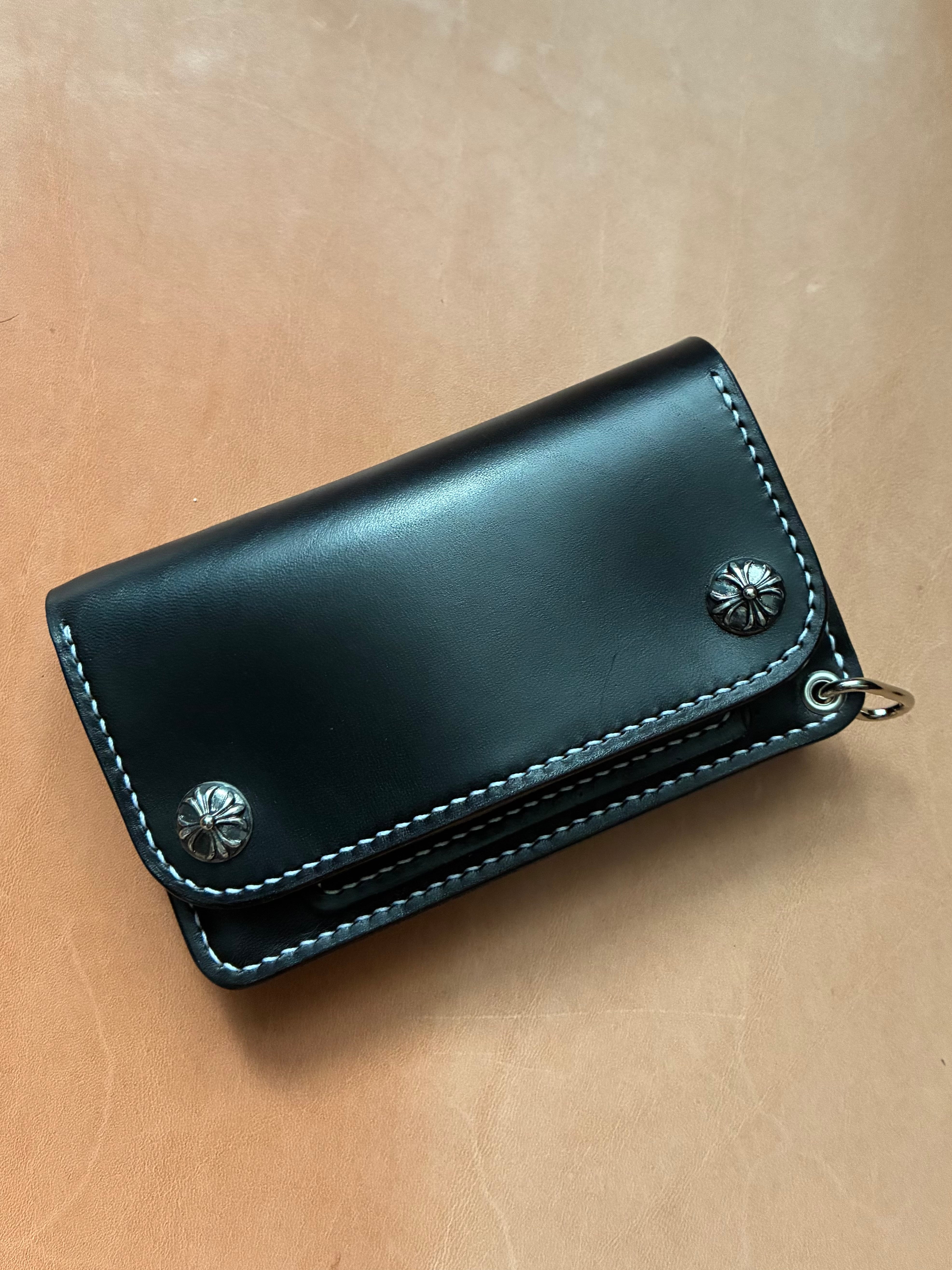 【あかさたな】タカレザーズ　　ブラックレザーSTW 財布 Taka Leather's