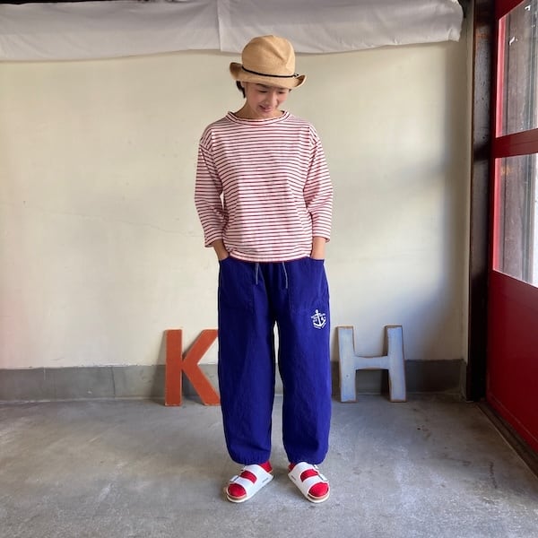 快晴堂 レディース パンツ Girl's・マリンステンシルプリント 62P30 全