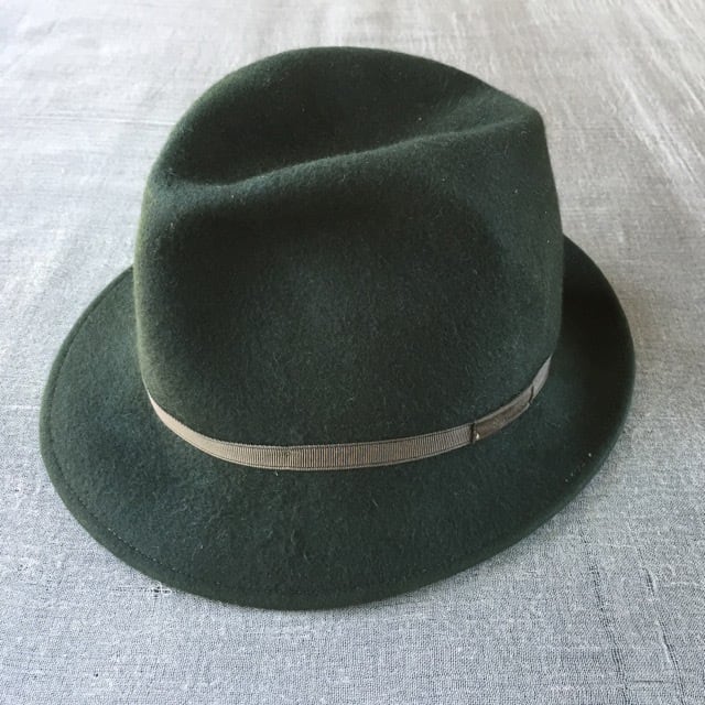 Borsalinoボルサリーノ ダークグリーン/59cm-7 3/8inch Traveller Water resistant Fur Felt (B20)
