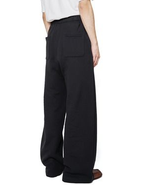 ssstein "YAK/COTTON SWEAT EASY TROUSERS〔BLACK〕"