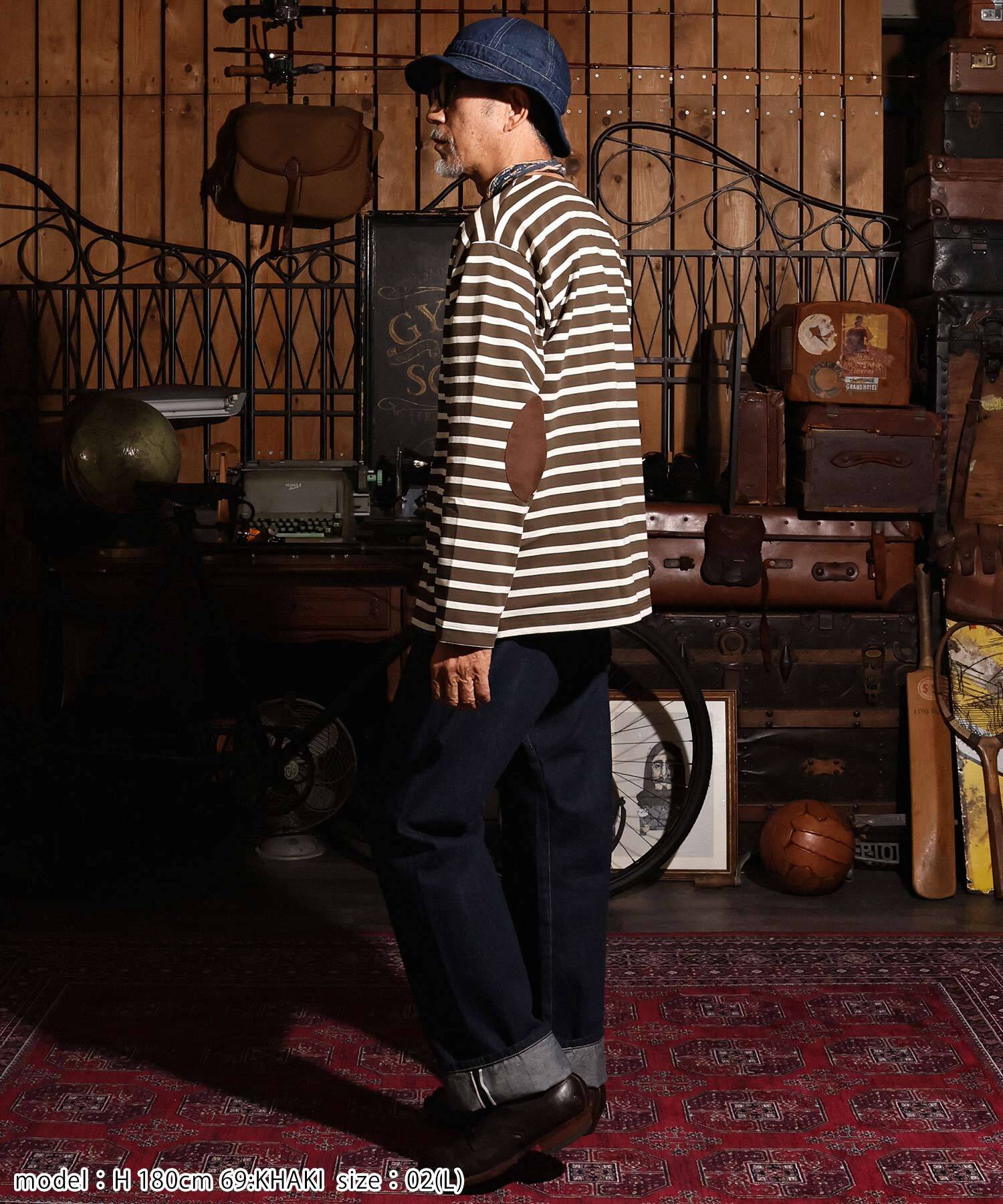ELBOW PATCH BORDER エルボー パッチ ボーダー ロンT GS2529968