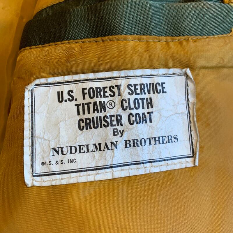 70's U.S.FOREST SERVICE By NUDELMAN BROTHERS タイタンクロス クルーザーコート Golden  Fleece社 アメリカ森林局 オリーブ イエロー 希少 ヴィンテージ BA-1270 RM1639H | agito vintage powered  by