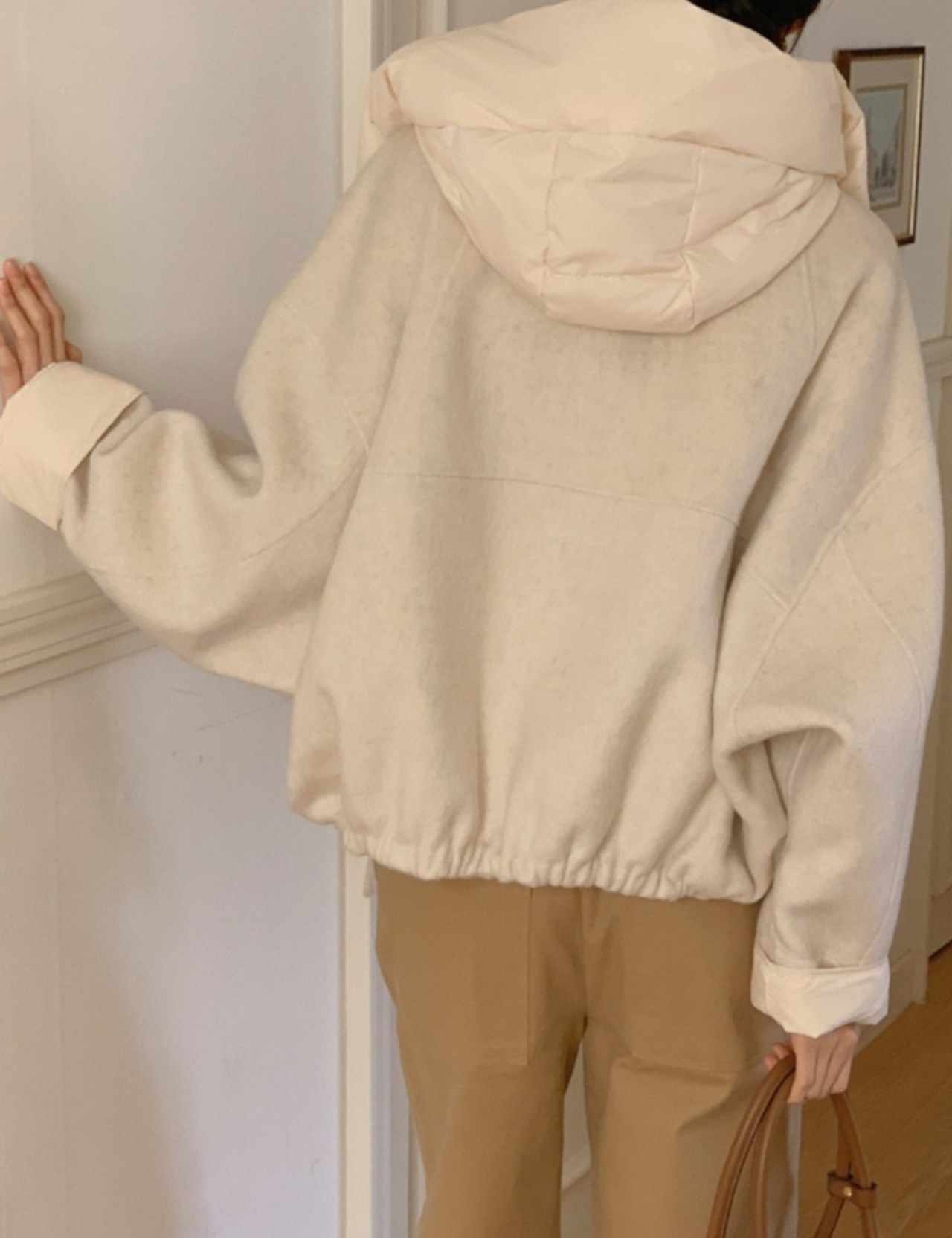 【新作5%OFF・3日間】Hoodie Short Jumper_3colors