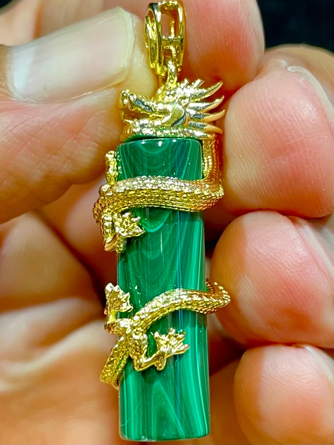 1) 開運!マラカイト「昇龍」PT