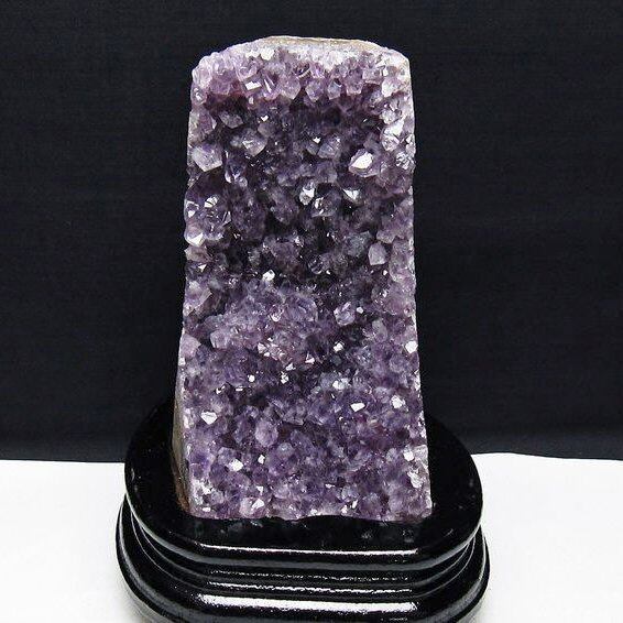 アメジスト クラスター ウルグアイ産 アメジスト 原石 amethyst 台座付属 花型 一点物 182-7070