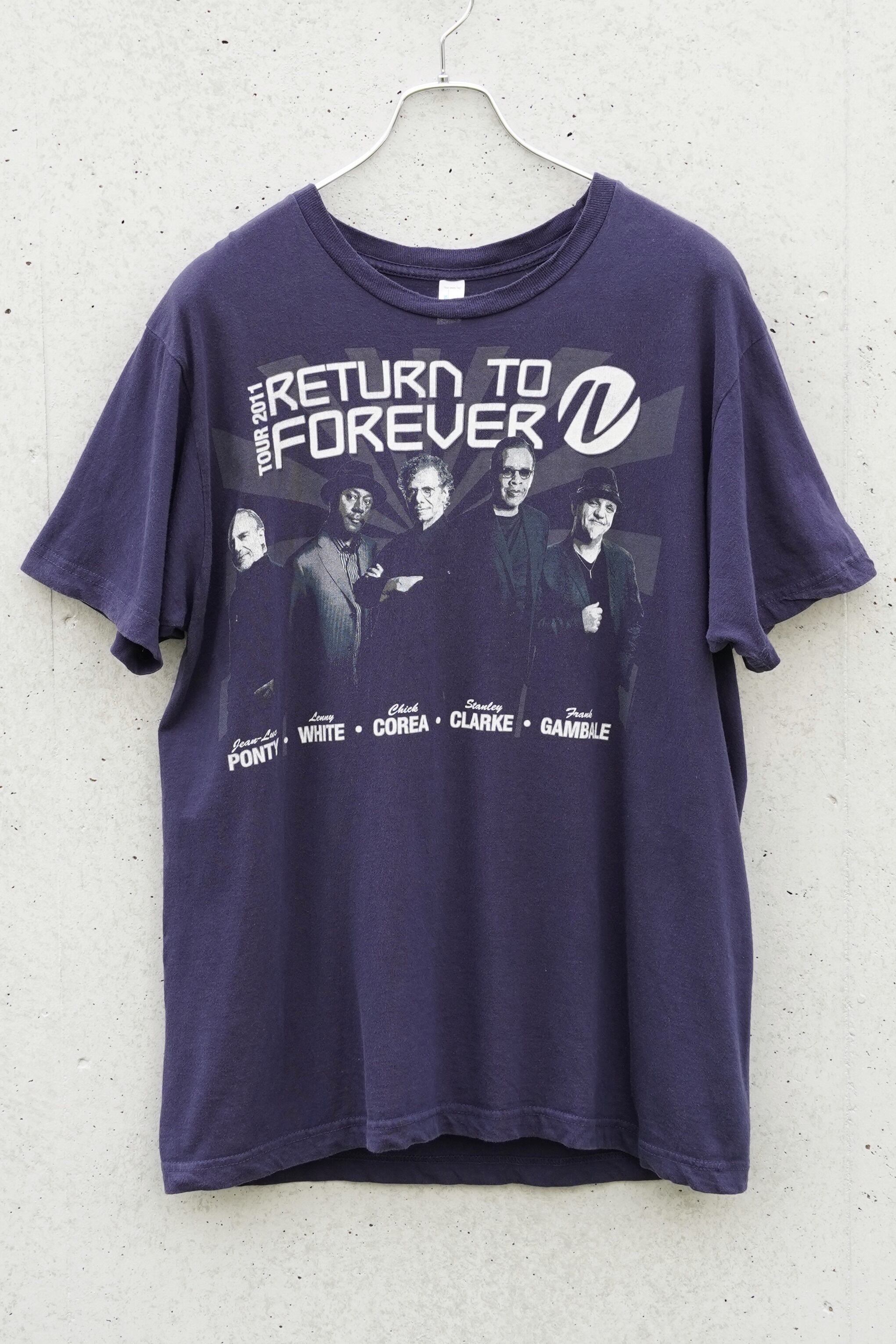 RETURN TO FOREVER IV “World Tour 2011” T-Shirt / Chick Corea & RTF IV / Faded Navy / L