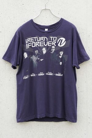 RETURN TO FOREVER IV “World Tour 2011” T-Shirt / Chick Corea & RTF IV / Faded Navy / L
