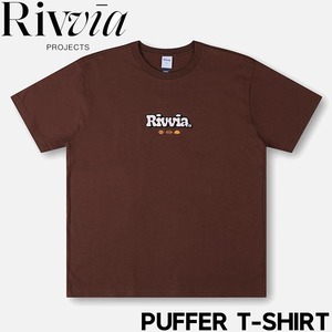 半袖Tシャツ Rivvia PROJECTS リヴィアプロジェクツ PUFFER T-SHIRT RTE-25111 BRW 日本代理店正規品L