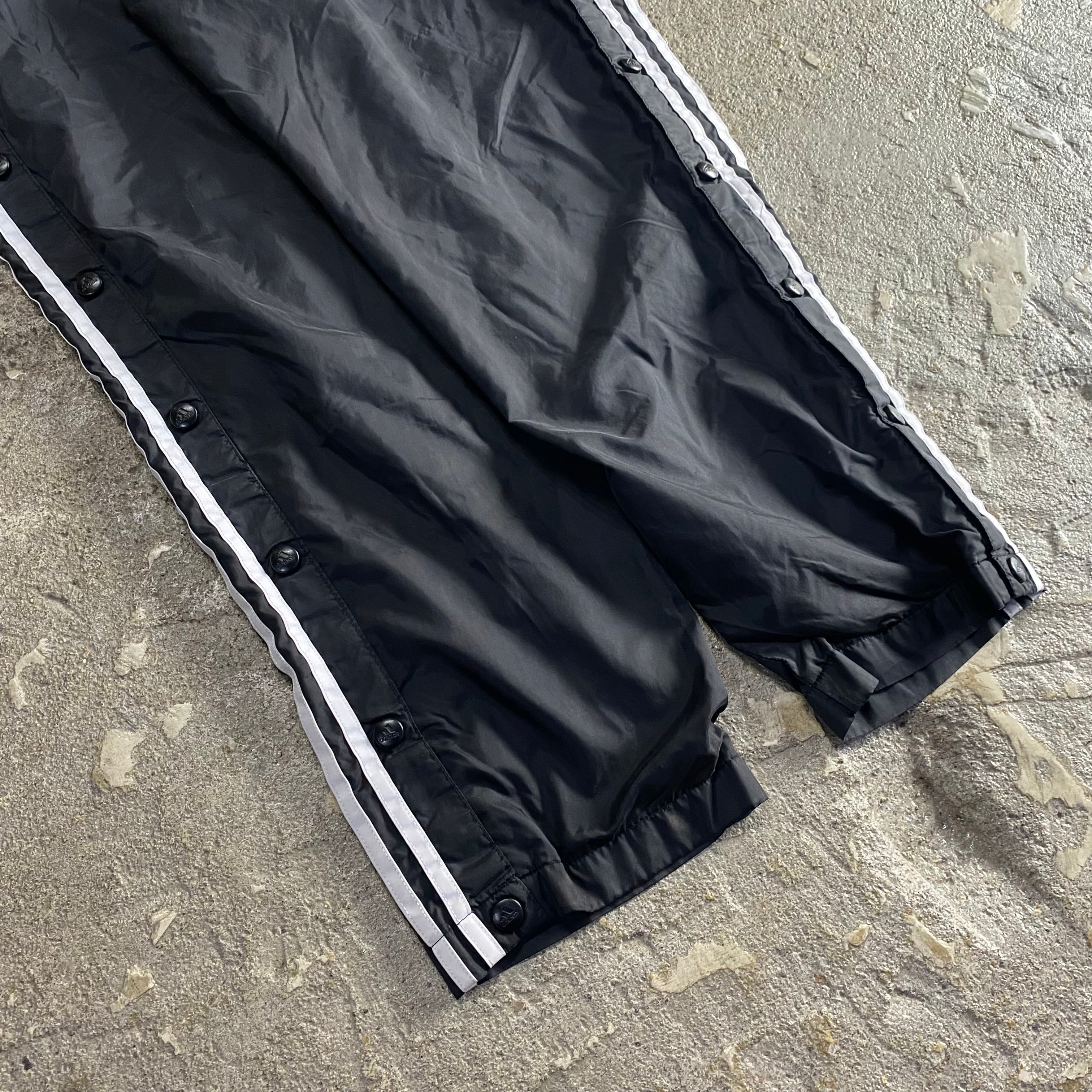90s adidas side snap button nylon track pants | What'z up