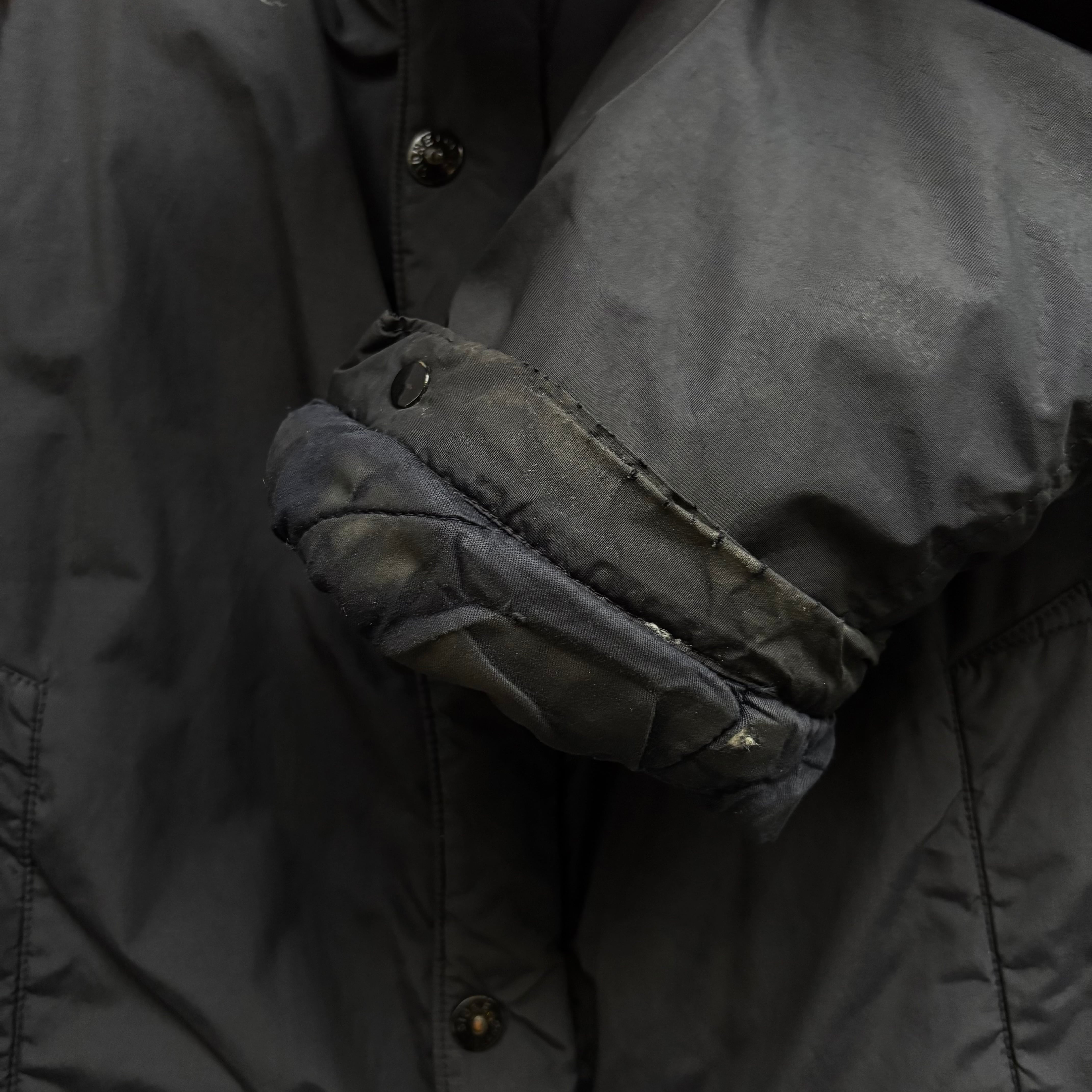 archive 2004aw STONE ISLAND black padding jacket | NOIR ONLINE