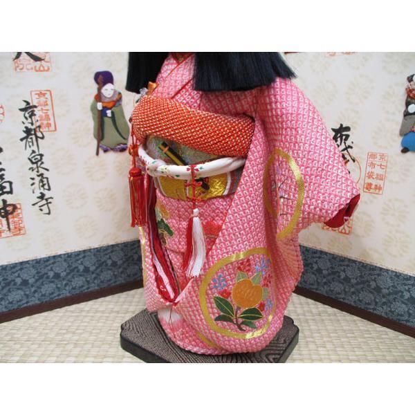 美品！ 市松人形 金彩京友禅 頭原作 熊倉聖祥 人形師 香寿作 熊倉聖祥】京製尺二市松人形（女） | グローバル文化サロン京都洛齊